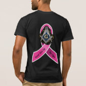 Vrijmetselaar borstkankerbewustzijn t-shirt (Achterkant)