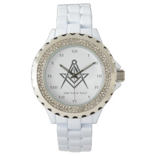 Vrijmetselaar Dames Night Square Kompas Masonic Gi Horloge