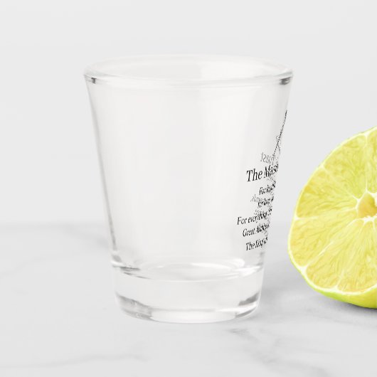 Vrijmetselaar De Masonic Toast gegraveerd Whiskey Shot Glas (Links)