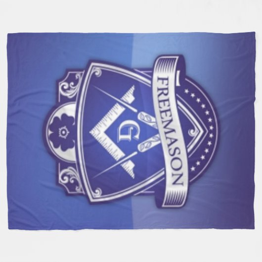 VRIJMETSELAAR FLEECE DEKEN (Voorkant (Horizontaal))