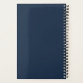 Vrijmetselaar geschenken plein en kompas blauw planner (Achterkant)
