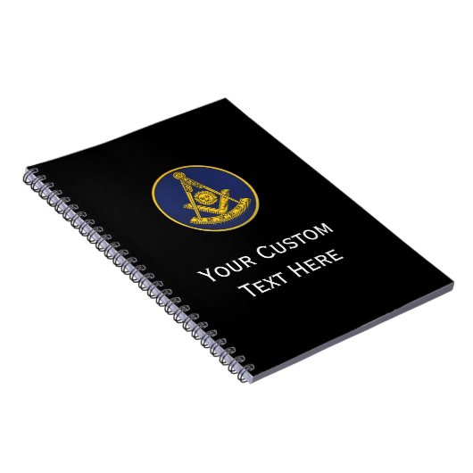 Vrijmetselaar geschenken verleden meester notitieboek (Rechterzijde)