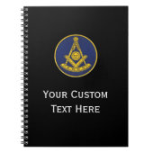 Vrijmetselaar geschenken verleden meester notitieboek (Voorkant)