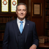 Vrijmetselaar Icon Patroon Unieke geschenken Blue  Stropdas