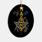 Vrijmetselaar Kerst Noble Shriner Mason Het Leven  Keramisch Ornament (Rechts)