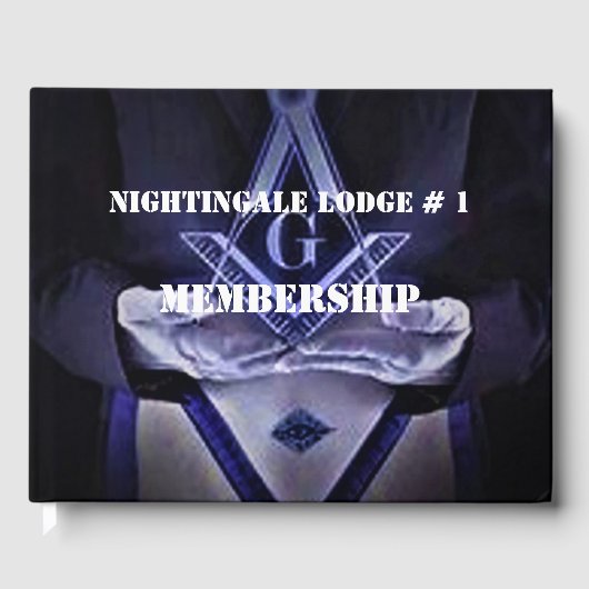 Vrijmetselaar Lidmaatschapsboek Gastenboek (Voorkant)