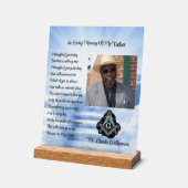 Vrijmetselaar Memorial Foto Acryl Bord (Hoek)