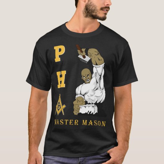 vrijmetselaar PHA Master Masons Vaderdag Gift T-shirt (Voorkant)