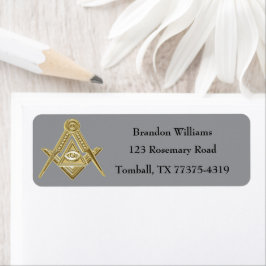 Vrijmetselaar Plein en Kompas Etiket