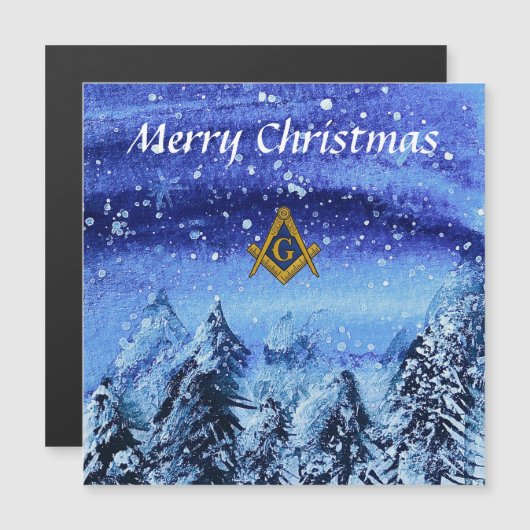 Vrijmetselaar Plein en Kompas Kerstmis (Voorkant / Achterkant)