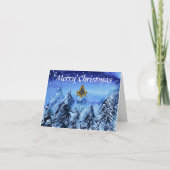 Vrijmetselaar Plein en Kompas Kerstmis Bedankkaart (Voorkant)