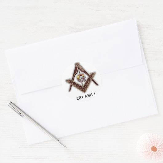 Vrijmetselaar sticker (Envelop)