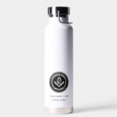 Vrijmetselaar unieke geschenken | Gepersonaliseerd Waterfles (Links)