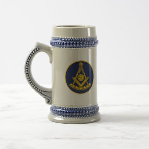 Vrijmetselaar Vierkant en Kompas Maçonnieke Bierpul