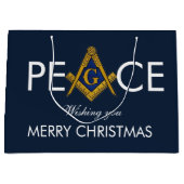 Vrijmetselaar vrijmetselaar kerst groot cadeauzakje (Voorkant)