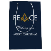 Vrijmetselaar vrijmetselaar kerst medium cadeauzakje (Voorkant)