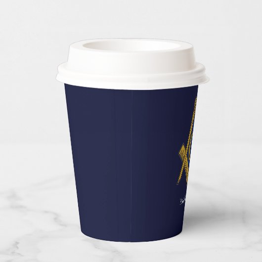 Vrijmetselaar Vrijmetselaar Symbool Mason Papieren Bekers (Rechts)