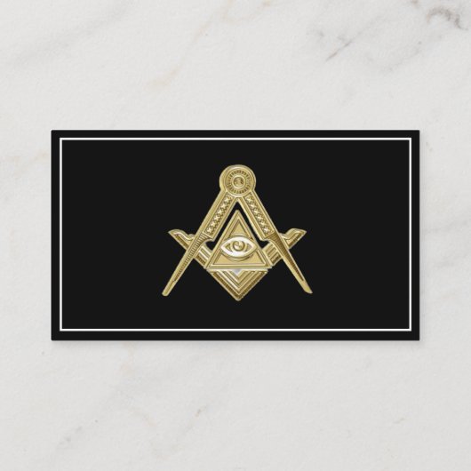 Vrijmetselaar Vrijmetselaar Symbool Vrijmetselaar Visitekaartje (Achterkant)