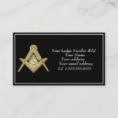 Vrijmetselaar Vrijmetselaar Symbool Vrijmetselaar Visitekaartje (Voorkant)