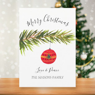 Vrijmetselaar Vrijmetselaar Waterverf Vrolijk Kers Feestdagenkaart