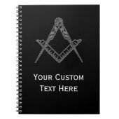 Vrijmetselaar Vrijmetselarij Gifts Square en Compa Notitieboek (Voorkant)