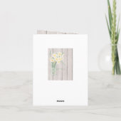  Vrijmetselaars Jar en Daffodil Save the Date Kaar Aankondiging (Achterkant)