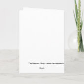 Vrijmetselaars- Kroon Feestdagen Kaart (Achterkant)