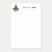 Vrijmetselaars Maçonnieke Vierkante Kompas Post-it® Notes (Voorkant)