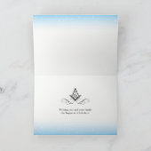 Vrijmetselaars- prettige feestdagen (plural:) kaart (Binnen)