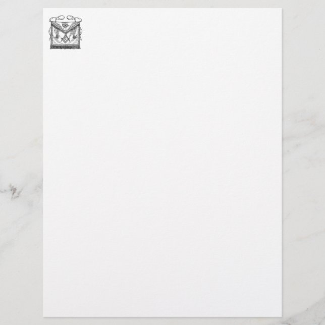 Vrijmetselaars- Schort (Voorkant)