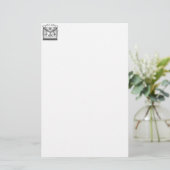 Vrijmetselaars- Schort Briefpapier (Staand voorkant)