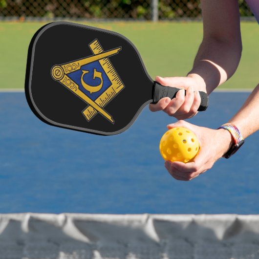 Vrijmetselaars Vrijmetselaarsplein en Kompas Pickleball Paddle (Insitu)