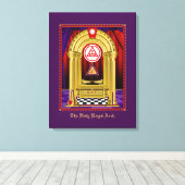 Vrijmetselaarsboog met werkgereedschap canvas afdruk (Insitu (Houten vloer))