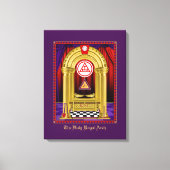 Vrijmetselaarsboog met werkgereedschap canvas afdruk (Voorkant)