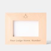 Vrijmetselaarscadeaus Master Mason Compass Gegraveerde Lijstjes (Voorkant)