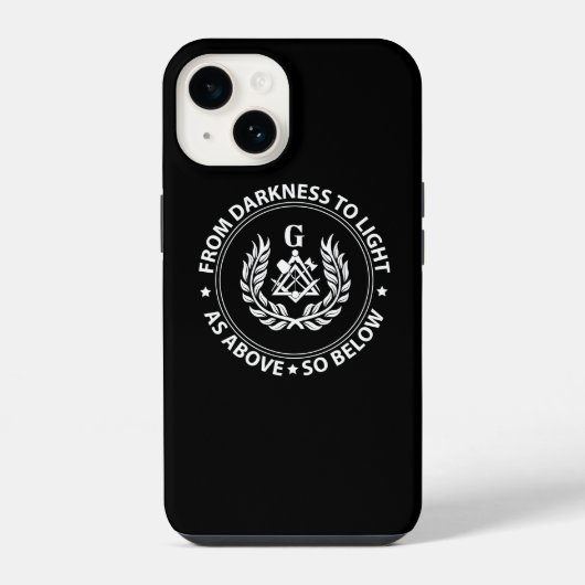 Vrijmetselaarsembleem iPhone Hoesje (Achterkant)