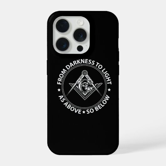 Vrijmetselaarsembleem iPhone Hoesje (Achterkant)