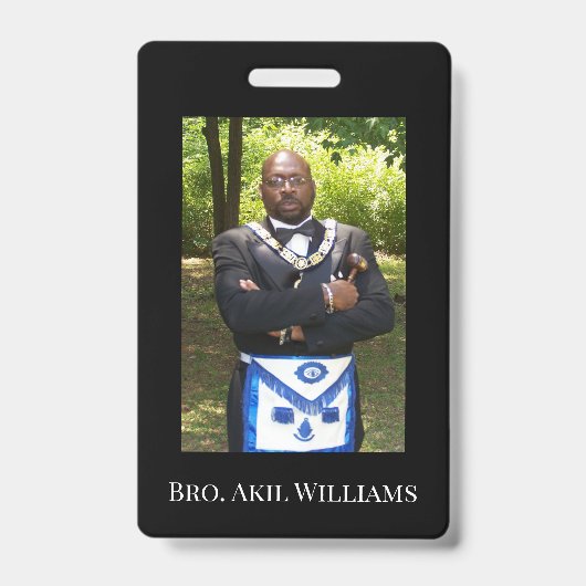 Vrijmetselaarsfoto Badge (Voorzijde)