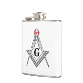 Vrijmetselaarsloge van Canada Heupfles (Links)