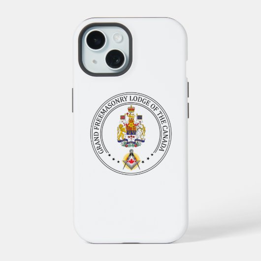 Vrijmetselaarsloge van Canada iPhone 15 Case (Achterkant)