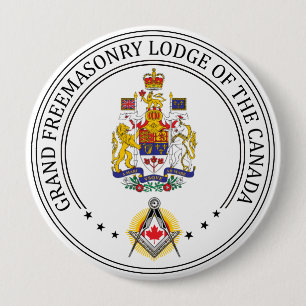 Vrijmetselaarsloge van Canada Ronde Button 4,0 Cm