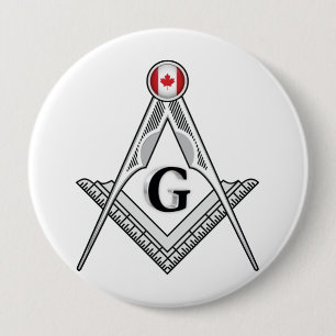 Vrijmetselaarsloge van Canada Ronde Button 4,0 Cm