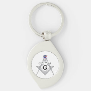 Vrijmetselaarsloge van de staat Georgia Sleutelhanger