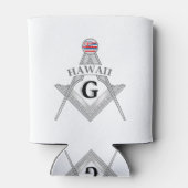 Vrijmetselaarsloge van de staat Hawaï Blikjeskoeler (Achterkant)