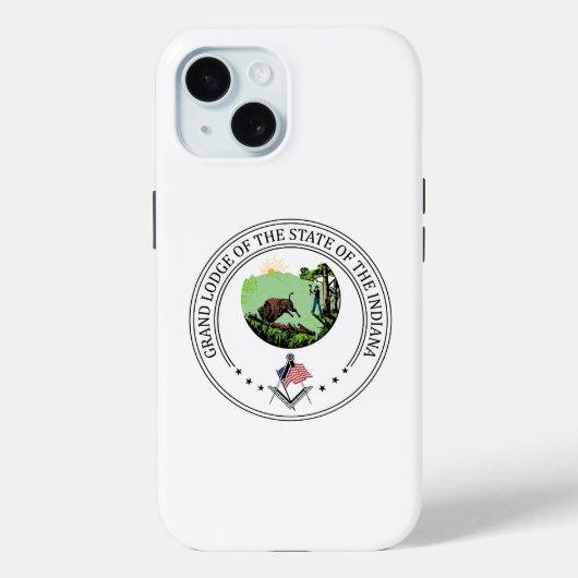 Vrijmetselaarsloge van de staat Indiana Case-Mate iPhone Case (Achterkant)