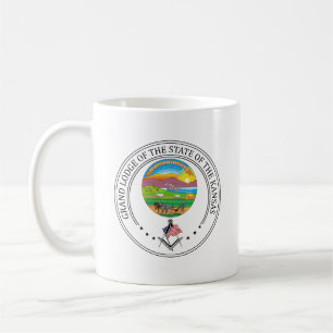 Vrijmetselaarsloge van de staat Kansas Koffiemok