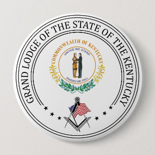 Vrijmetselaarsloge van de staat Kentucky Ronde Button 4,0 Cm