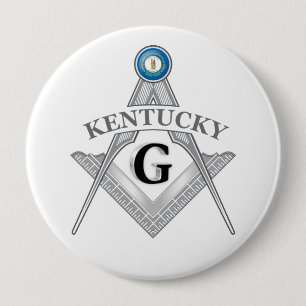 Vrijmetselaarsloge van de staat Kentucky Ronde Button 4,0 Cm