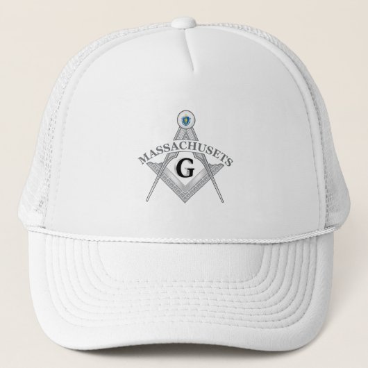 Vrijmetselaarsloge van de staat Massachusets Trucker Pet (Voorkant)