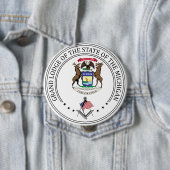 Vrijmetselaarsloge van de staat Michigan Ronde Button 4,0 Cm (In situ)